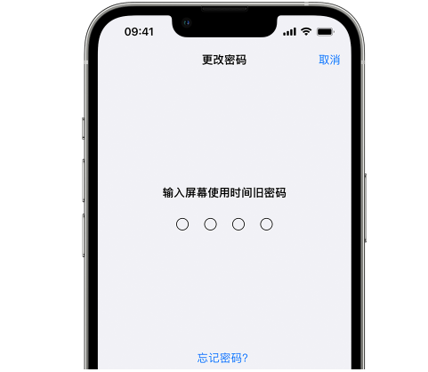 长垣iPhone屏幕维修分享iPhone屏幕使用时间密码忘记了怎么办 