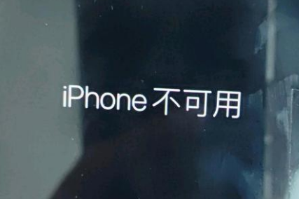 长垣苹果服务网点分享锁屏界面显示“iPhone 不可用”如何解决 