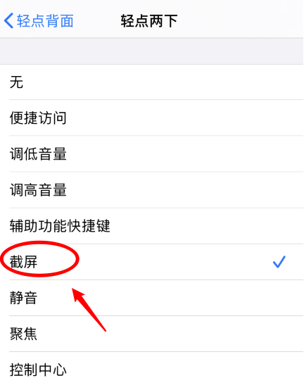 长垣苹果手机维修分享iPhone12如何启用双击截屏 